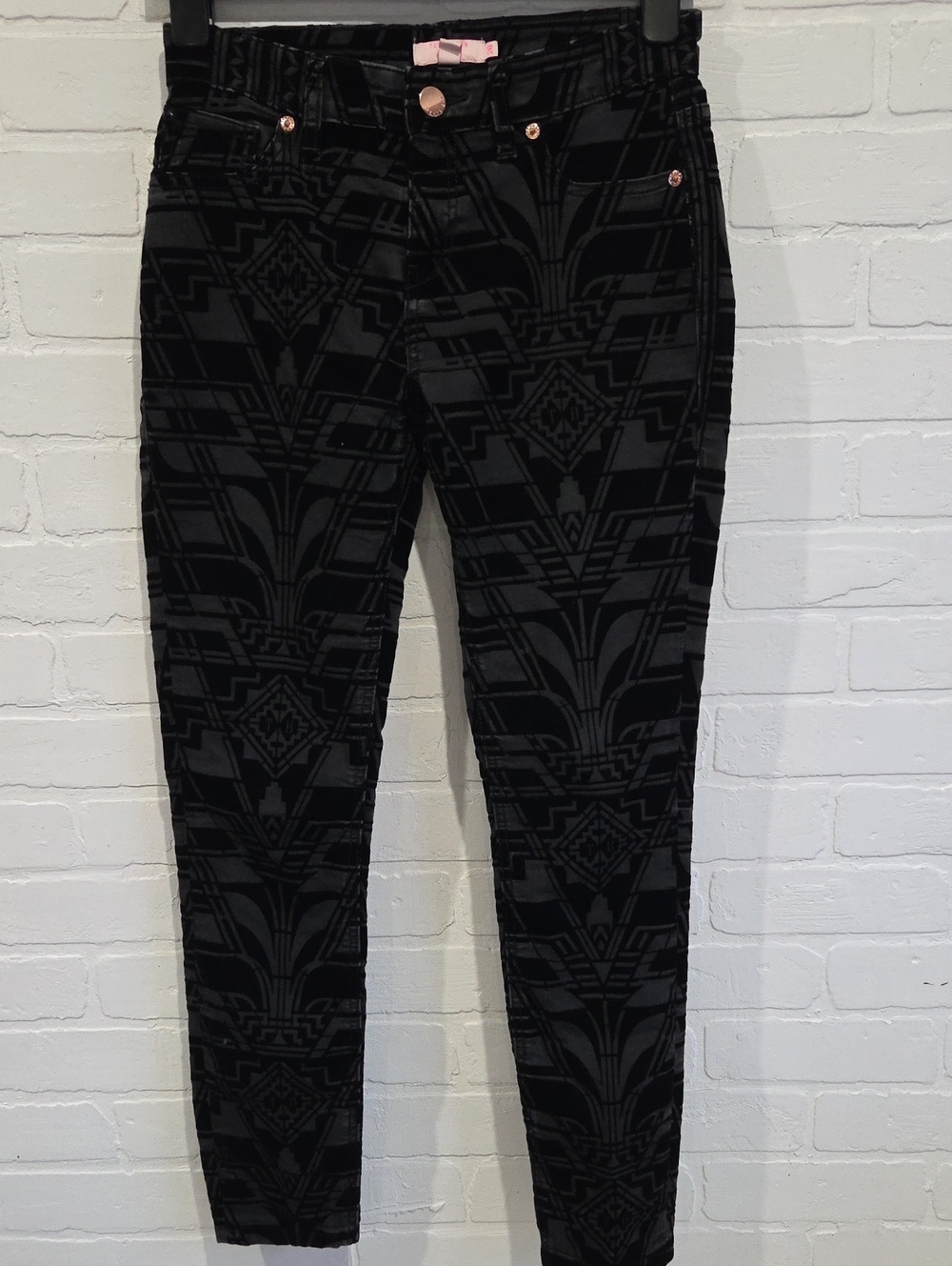 Ted Baker Velvet Flocked Jeans